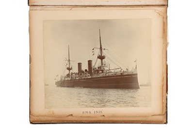 Lot 93 - Archive of Naval photograph Albums and Log books relating to Vice-Admiral George William McOran Campbell
