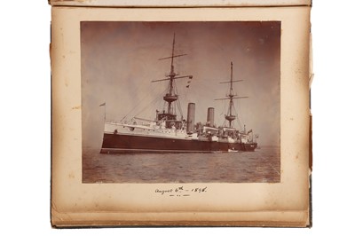 Lot 93 - Archive of Naval photograph Albums and Log books relating to Vice-Admiral George William McOran Campbell