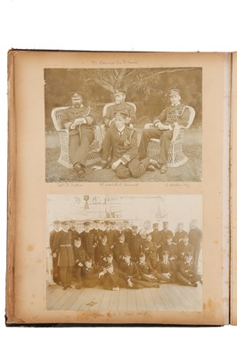 Lot 93 - Archive of Naval photograph Albums and Log books relating to Vice-Admiral George William McOran Campbell
