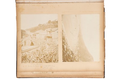 Lot 93 - Archive of Naval photograph Albums and Log books relating to Vice-Admiral George William McOran Campbell