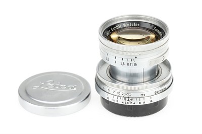 Lot 11 - A Leitz Wetzlar Summicron f/2 50mm (5cm) Collapsible Lens