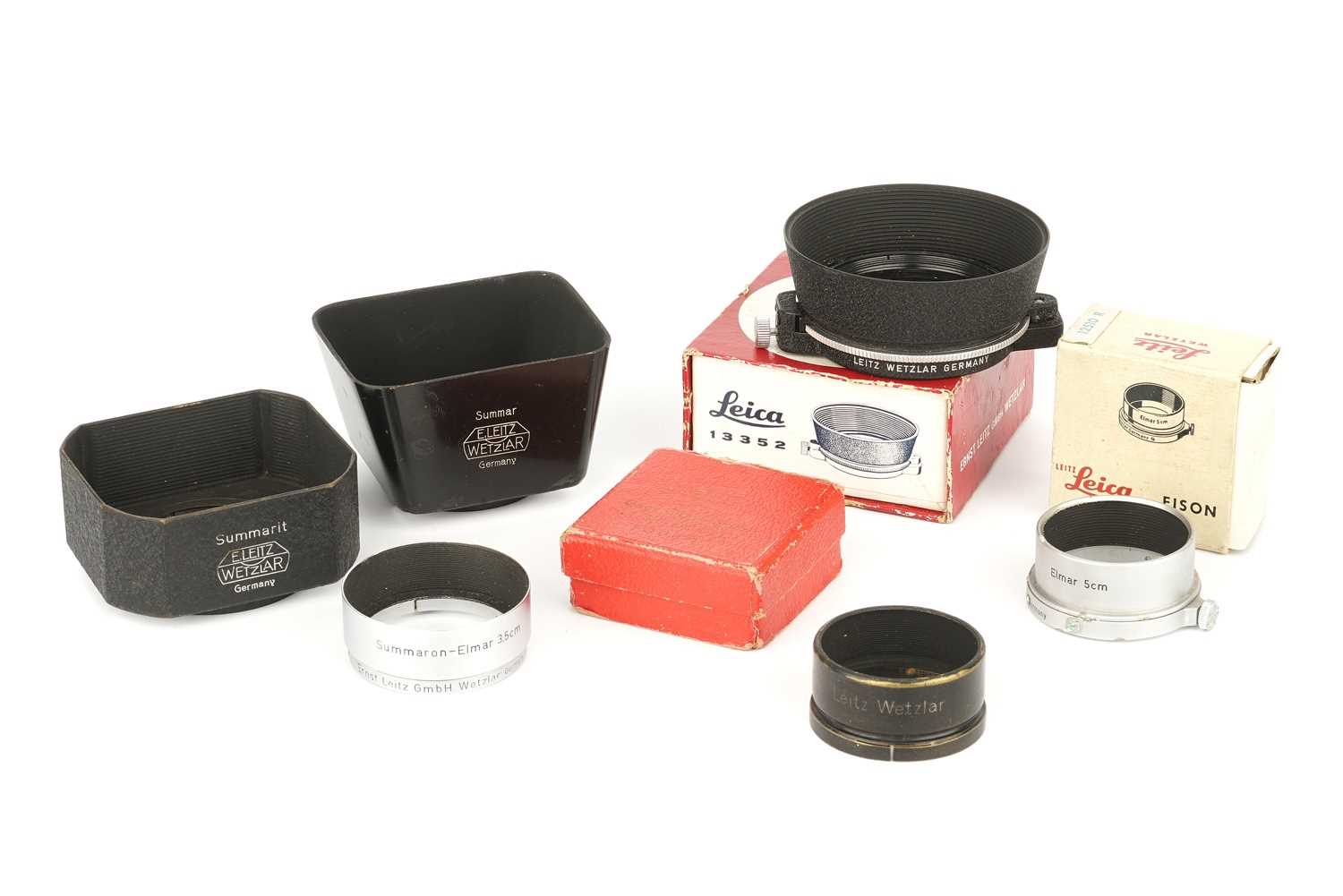 Lot 228 - A Selection of Leitz Lens Hoods