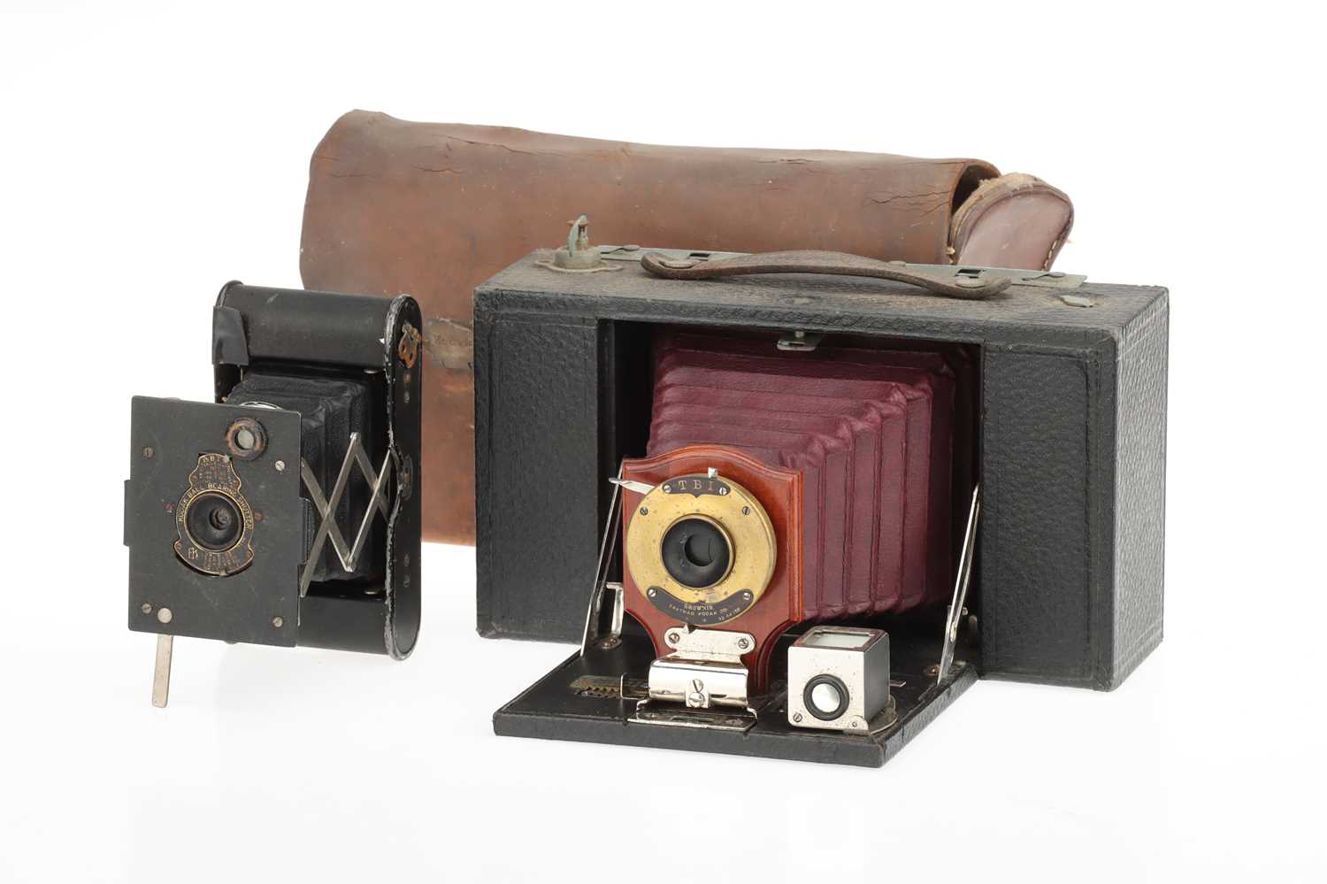 Lot 154 - A Kodak No. 3 Folding Brownie Model A Red Bellows Camera