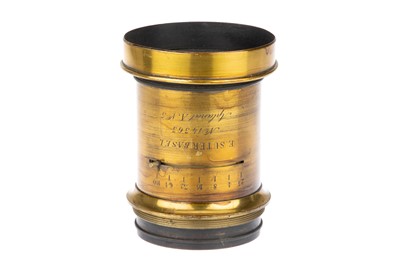 Lot 300 - An E. Suter Basel Aplanat A No. 5 f/2.5  Brass Camera Lens