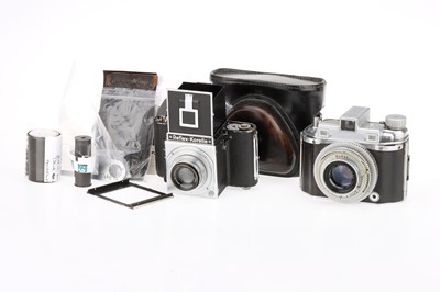 Lot 100 - A Kodak Medallist II Rangefinder and a Reflex Korelle SLR Cameras