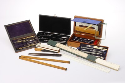 Lot 398 - Collection of Drawing & Calculating Instruments