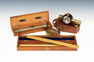 Lot 142 - A Collection Drawing Instruments with important New Zealand Provenance