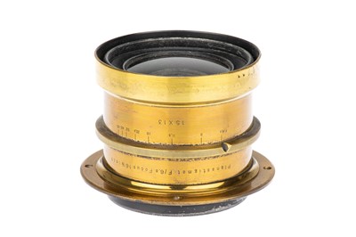 Lot 299 - A Schulze & Billerbeck Planastigmat f/6.8 16½" Brass Camera Lens