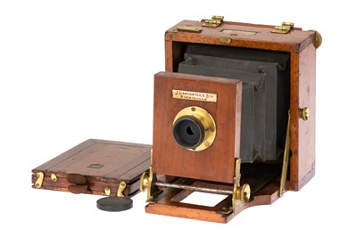 Lot 246 - A J. Lancaster & Son Le "Merveilleux" Quarter Plate Mahogany Camera