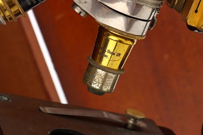 Lot 352 - A Watson Fram Brass Microscope