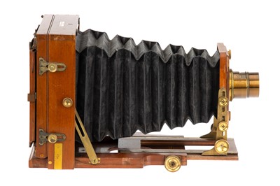 Lot 249 - A J. Lancaster & Son 'The 1894 Instantograph Patent' Half Plate Mahogany Camera