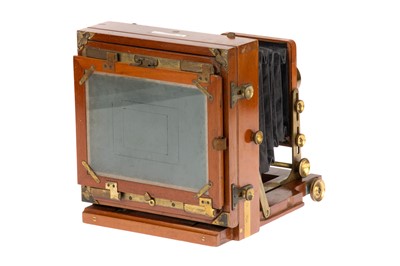 Lot 249 - A J. Lancaster & Son 'The 1894 Instantograph Patent' Half Plate Mahogany Camera