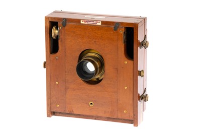 Lot 249 - A J. Lancaster & Son 'The 1894 Instantograph Patent' Half Plate Mahogany Camera