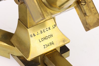 Lot 356 - A Folding Beck Microscope