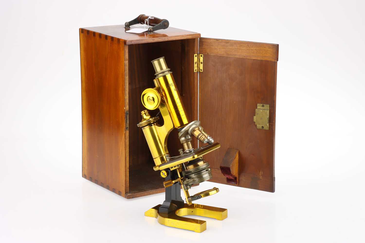 Lot 358 - A Presentation Microscope By Reichert