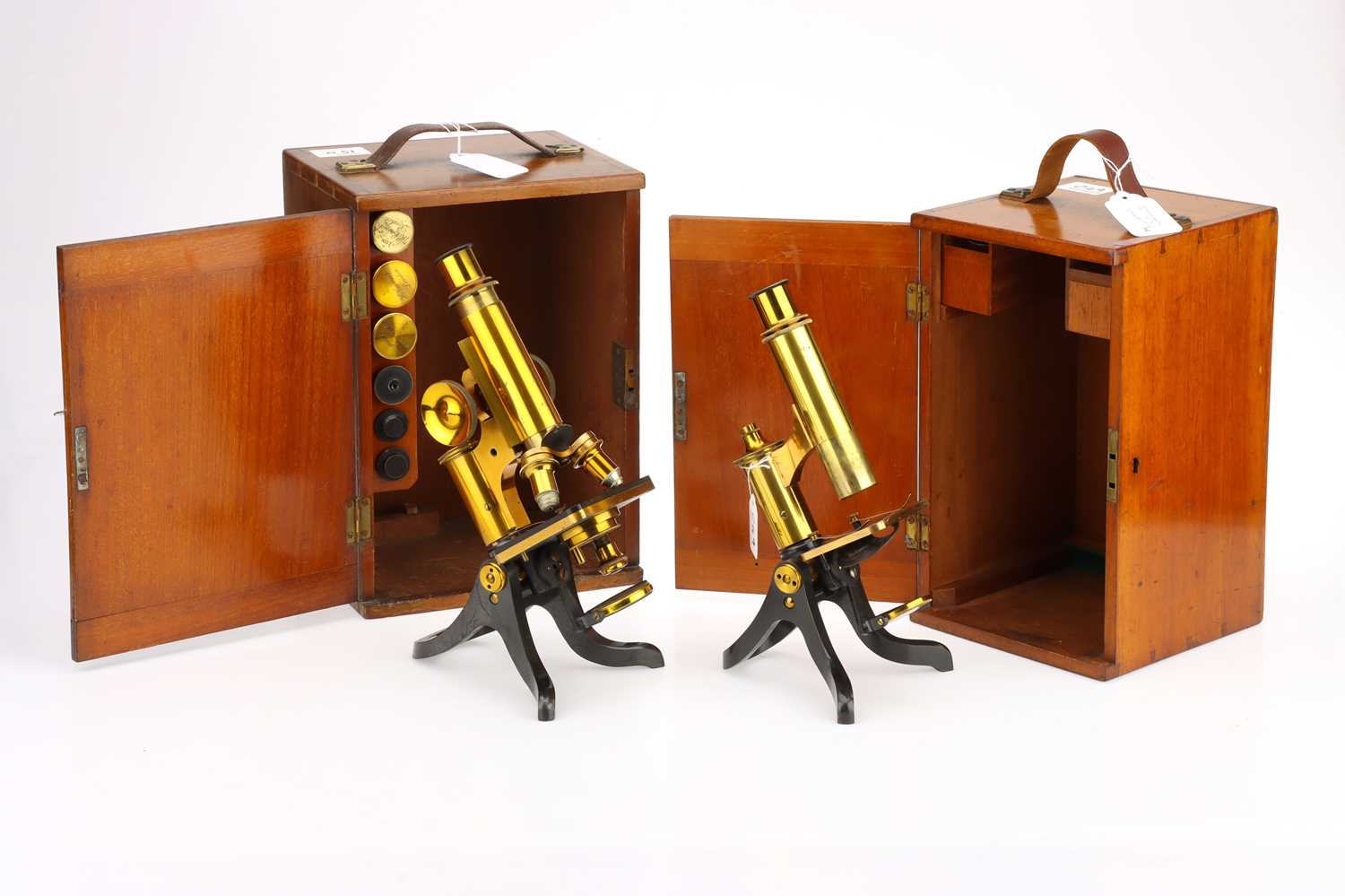 Lot 360 - 2 Microscopes by Henry Crouch