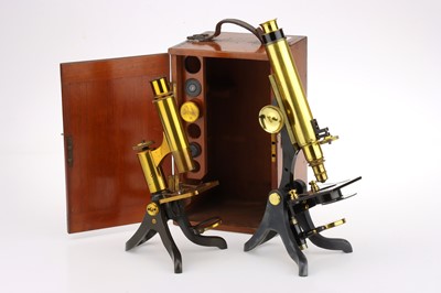 Lot 361 - 2 Compund Microscopes by Henry Crouch