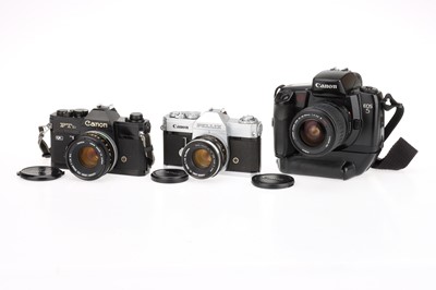 Lot 41 - Three Canon 35mm SLR Cameras