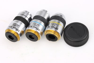 Lot 379 - 8 Olympus Microscope Objectives, DPlan