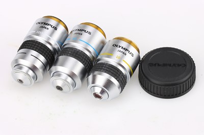 Lot 379 - 8 Olympus Microscope Objectives, DPlan