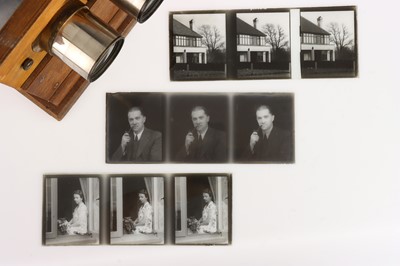 Lot 332 - A Tri-Colour Magic Lantern & Slides