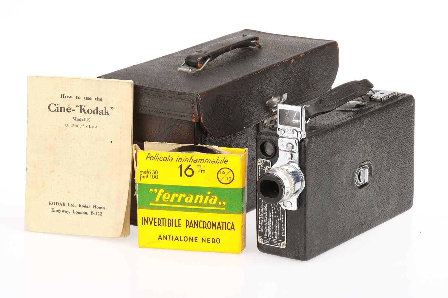 Lot 172 - A Cine Kodak Model K 16mm Motion Picture Camera