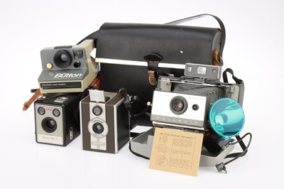 Lot 173 - A Selection of Box & Instant Type Cameras