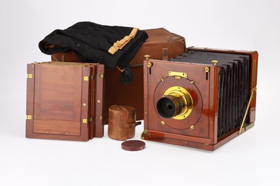 Lot 226 - A G. Hare New Patent Full Plate Mahogany Field Camera