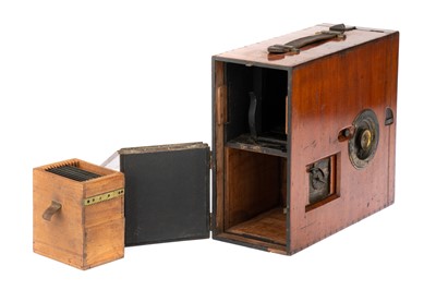 Lot 276 - An Unmarked 3¼x4¼ Magazine Box Camera