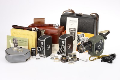 Lot 299 - Two Paillard Bolex and a Beaulieu 8mm Cine Cameras