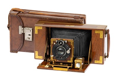 Lot 273 - A London Stereoscopic Co. King's Own Deluxe Model B Tropical Folding Camera