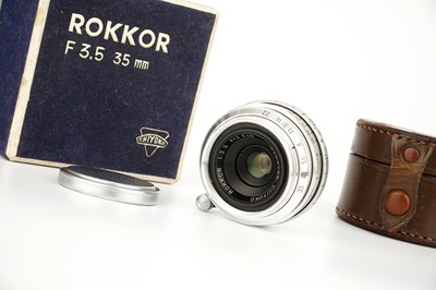 Lot 258 - A Chiyoko 'Minolta' Rokkor f/3.5 35mm Lens