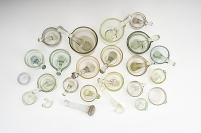 Lot 55 - A Large Collection of Glass Mortar & Pestles