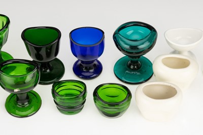 Lot 41 - A Collection of Early Glass & Ceramic Eyebaths