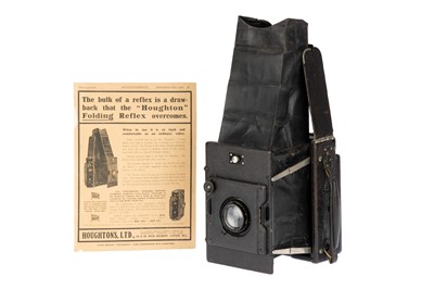 Lot 192 - A Houghton Folding Reflex Quarter Plate SLR Camera