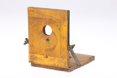 Lot 391 - A Mahogany & Brass Tripod Right-Angle Adaptor