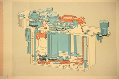 Lot 85 - An Original Leica M2 'Cutaway' Retailers Display Poster