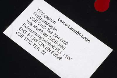 Lot 86 - An Illuminated Leica Red Dot Shop Display Advertising Sign