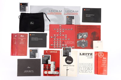 Lot 41 - A Selection of Leica Literature & Accessories