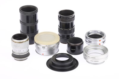 Lot 59 - A Selection of Leitz Leica Adaptors, Tubes, & Rings