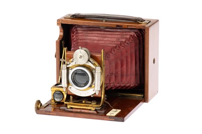 Lot 251 - A J. Lizars Challenge Model C Tropen (Tropical) Quarter Plate Folding Camera