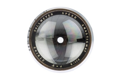 Lot 212 - A J. H. Dallmeyer Speed f/1.5 3" Lens