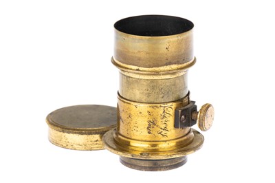 Lot 289 - A Tiny Derogy Petzval Brass Lens