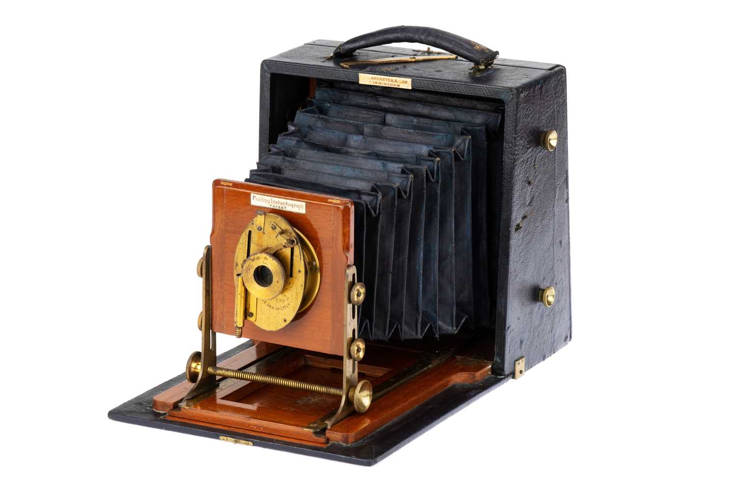 Lot 248 - A J. Lancaster & Sons Folding Instantograph  Camera