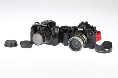 Lot 228 - A Canon EOS 1V and a Canon EOS 5 35mm SLR Cameras