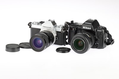 Lot 109 - A Nikon F90X and a Nikon Nikkormat FT3 35mm SLR Cameras