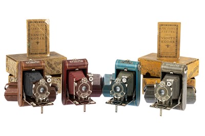 Lot 196 - A Set of Four Kodak Vanity Vest Pocket Series III Folding Cameras