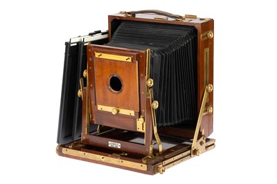 Lot 240 - A Gandolfi 8x10" Mahogany & Brass Field Camera