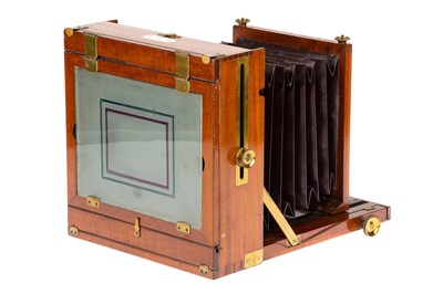 Lot 254 - A Perkenson Rayment Full Plate Mahogany & Brass Camera