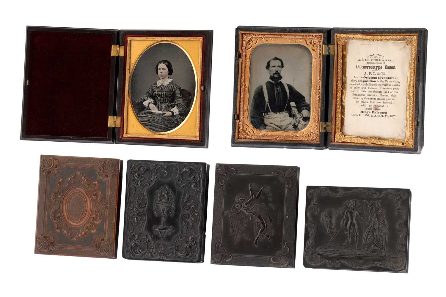 Lot 45 - 4 Ambrotypes in Union Cases